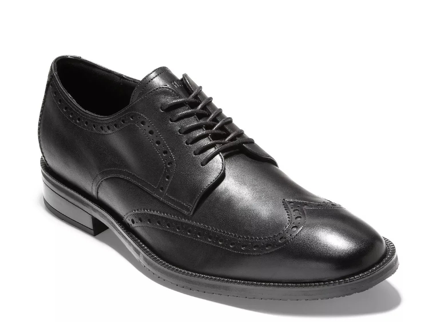 Cole Haan Modern Essentials Wingtip Oxford, черная кожа