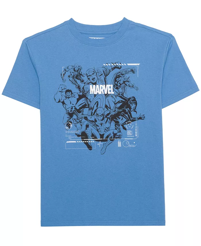 

Футболка с коротким рукавом Little & Big Boys Avengers Marvel, синий