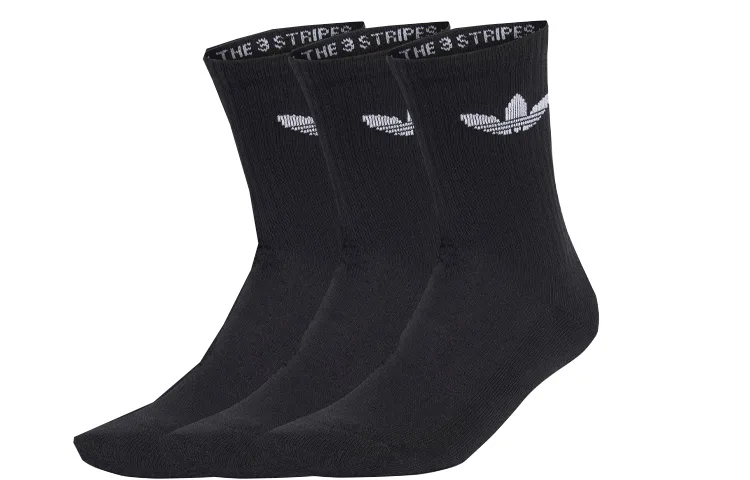 Adidas Originals Носки унисекс, 3 пары, черные