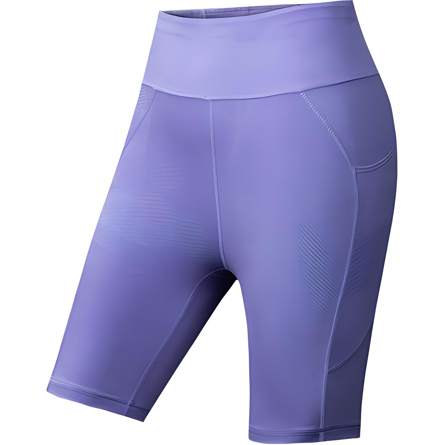 

Женские спортивные шорты для бега Anta Running Collection цвета глициния пурпурный с принтом по всей поверхности