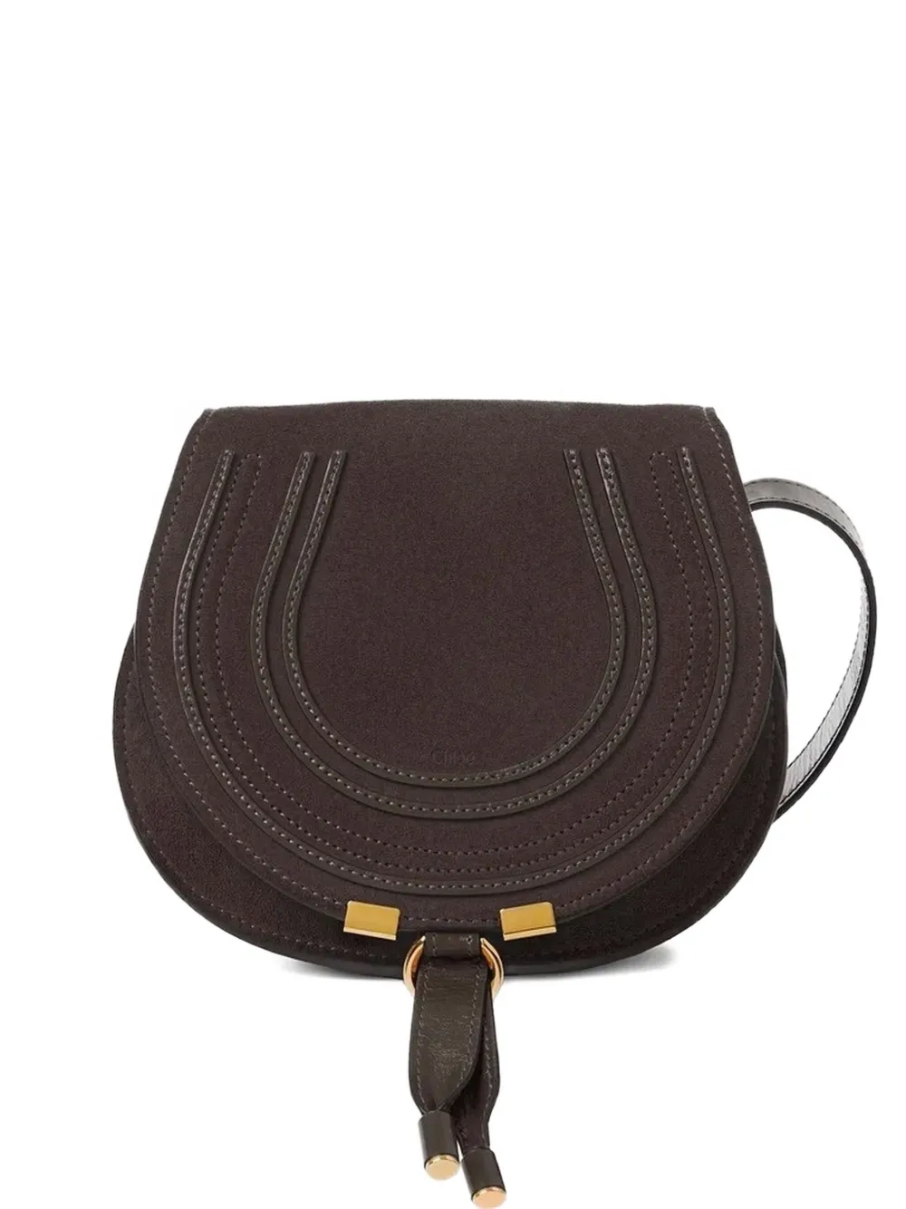 

Мини-сумка из кожи Марси CHLOÉ, коричневый