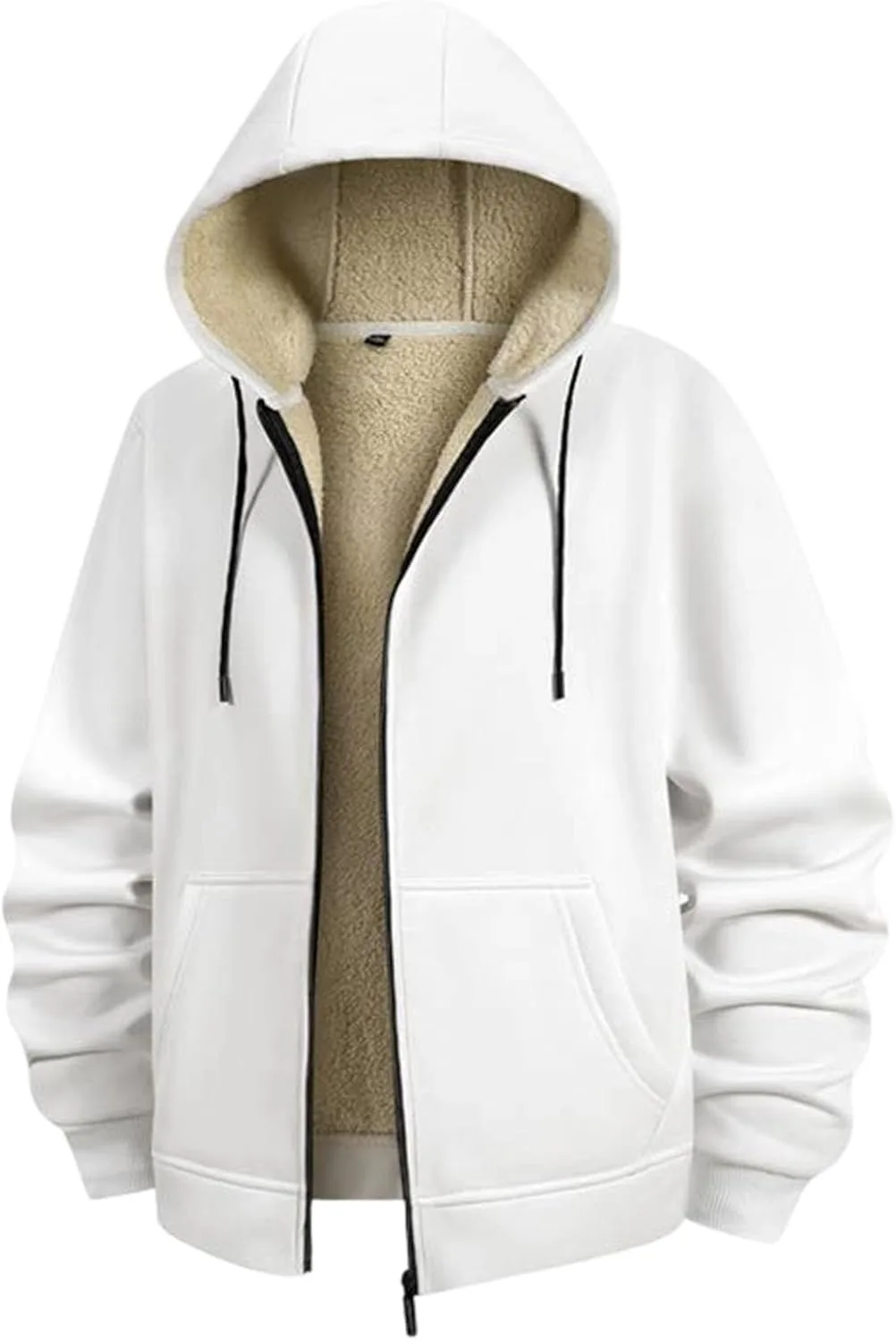 

Xiaojmake мужская толстовка с капюшоном sherpa на молнии