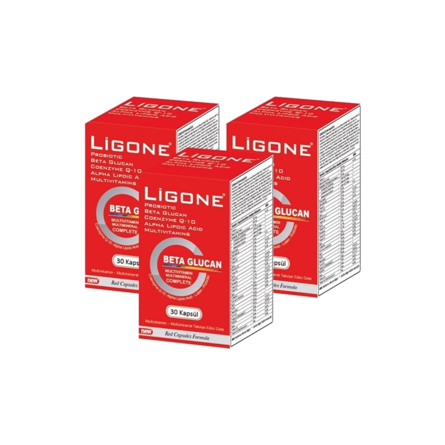 

Бета-глюкан Ligone, 3 упаковки по 30 капсул