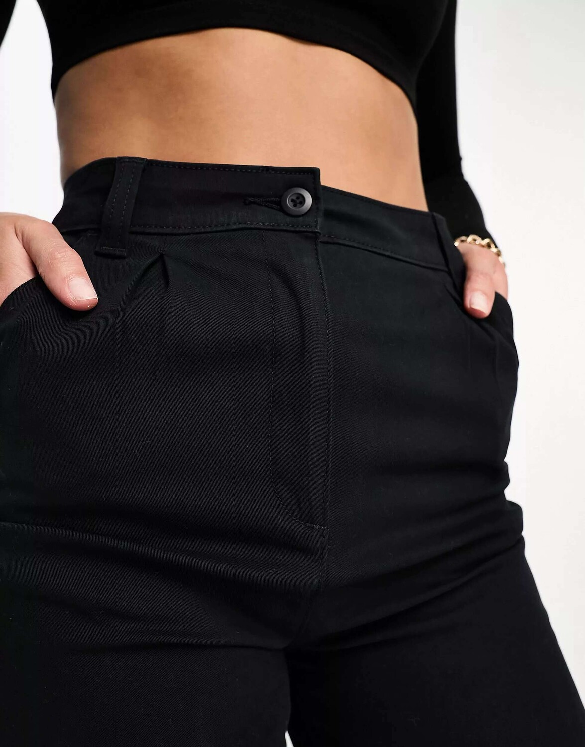 

Черные брюки-чиносы ASOS Tall, Черный, Черные брюки-чиносы ASOS Tall