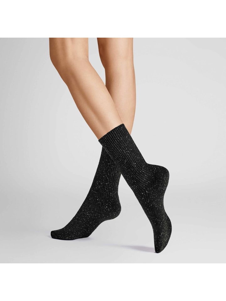 

Hudson Зимние ребристые носки, мягкие, черные