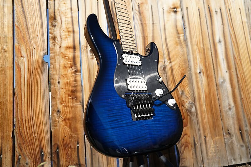 

Электрогитара Schecter Diamond Series Prototype SVSS Exotic - See Thru Blue Burst 6-String Electric Guitar