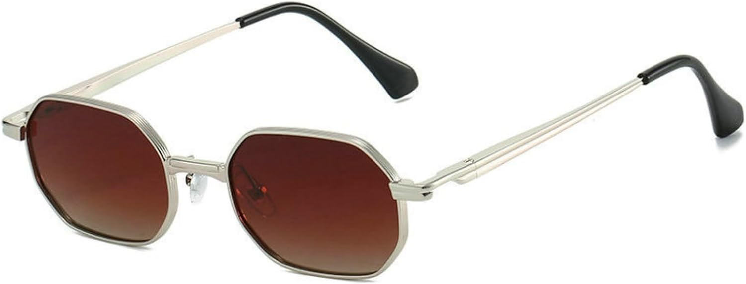 

Солнцезащитные очки Willochra в стиле ретро, ​​металлические, маленькие квадратные, для мужчин и женщин, винтажные, многоугольные, стильные, черные, с защитой от УФ-излучения UV400, C3