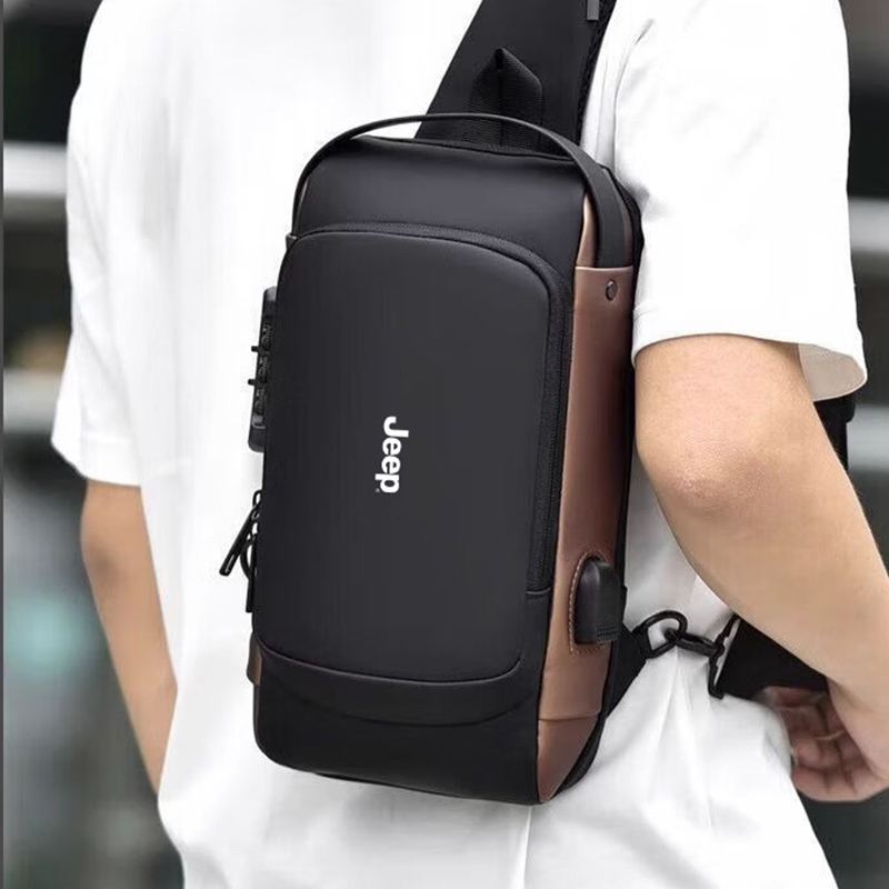 

Jeep Сумка-слинг Oxford для мужчин, черная