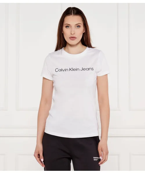 

Футболка Slim fit Calvin Klein Jeans, белый
