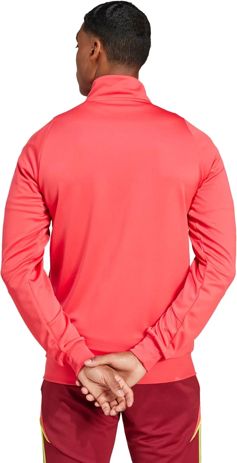 Мужская тренировочная куртка Adidas Tiro 24, розовый/желтый — фото 3