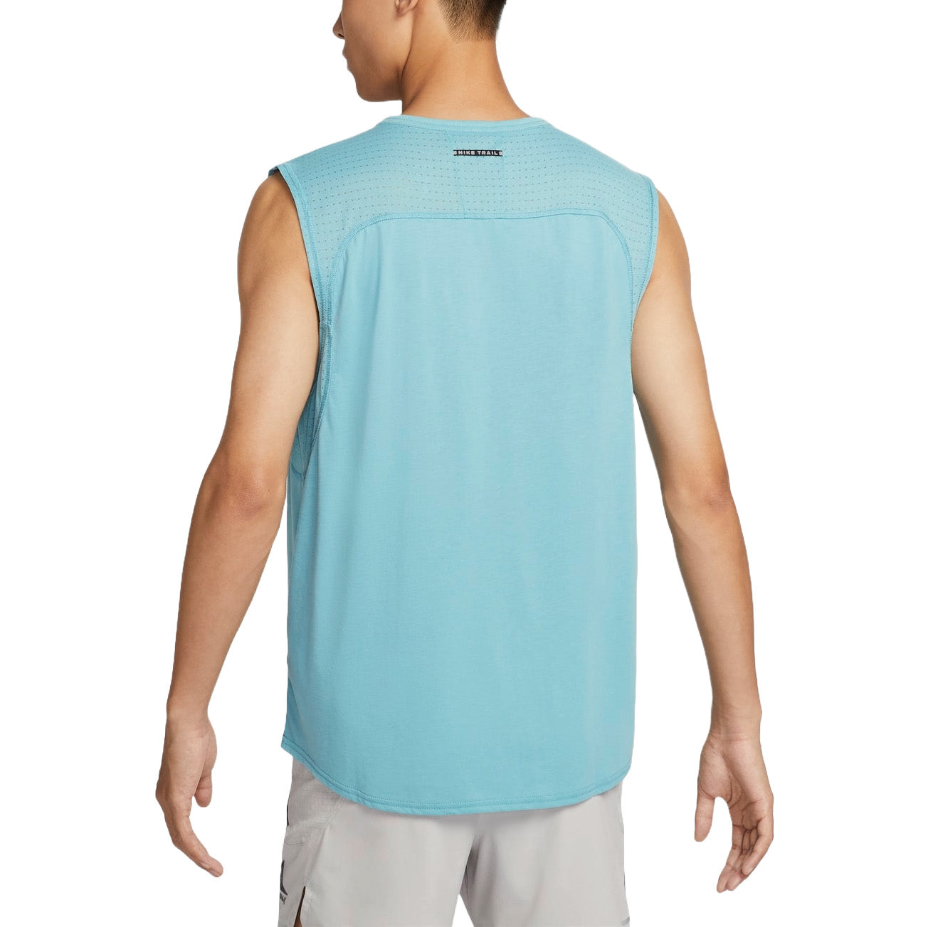 Спортивный топ Nike Trail Solar Chase Dri-FIT Running Tank Asia Sizing 'Denim Teal' FN3310-464, бирюзовый — фото 2