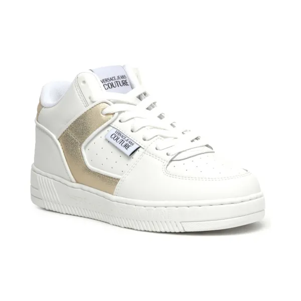 

Кожаные кроссовки Versace, белый