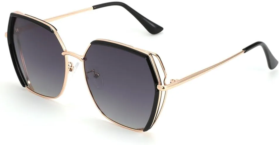 

Модные солнцезащитные очки большого размера для женщин с поляризацией, оправой «бабочка», градиентной защитой от УФ-излучения UV400, очки для вождения KTUCN, Hd1