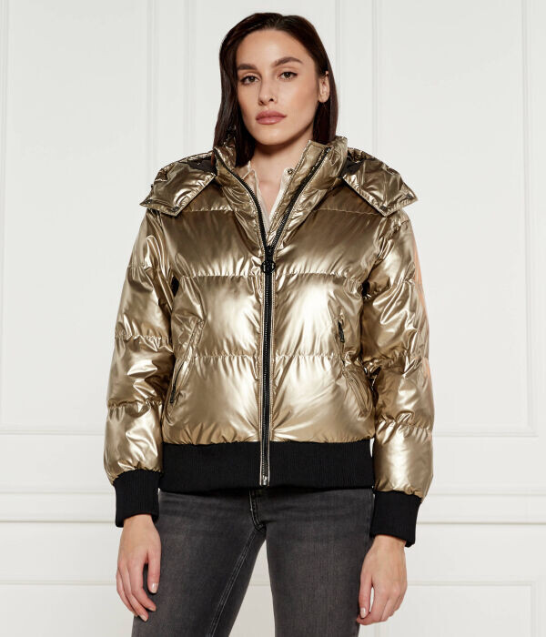 

Куртка женская Guess Jeans утепленная короткая, золотой