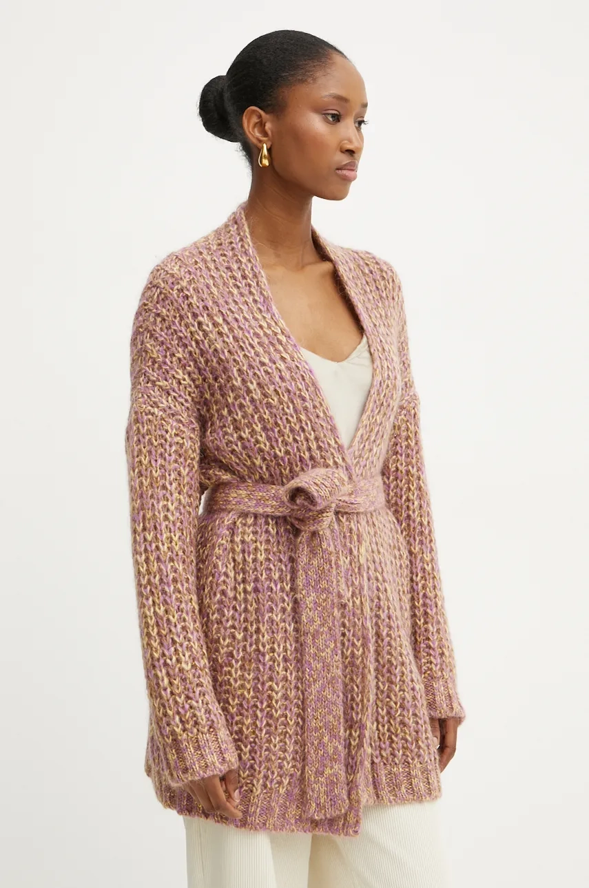 

Кардиган с добавлением шерсти Weekend Max Mara, розовый