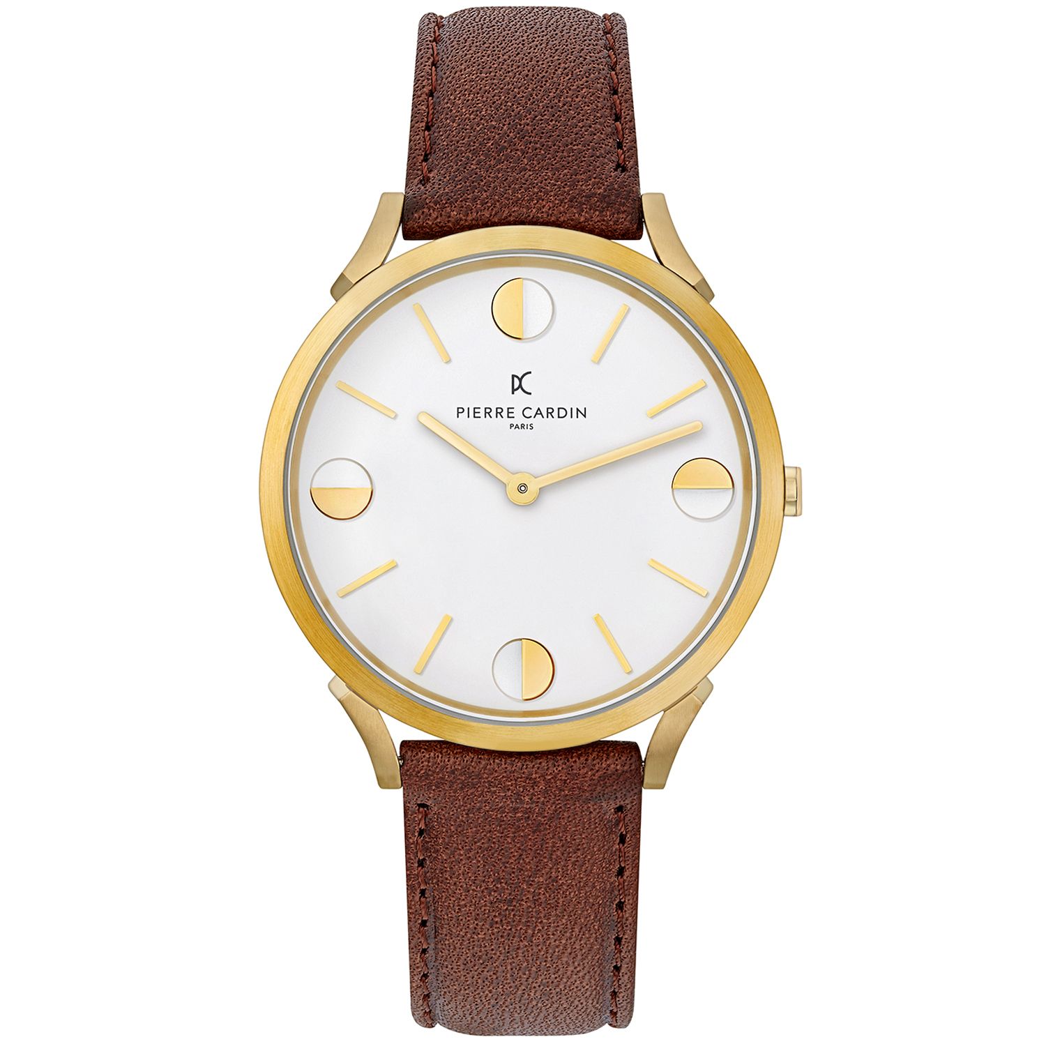

Золотые часы унисекс Pierre Cardin