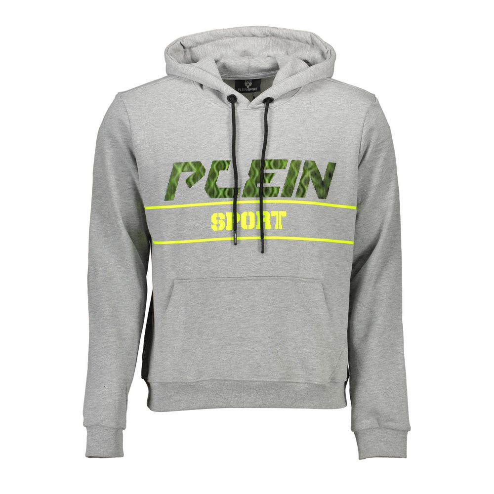 

Серый хлопковый мужской свитер Plein Sport