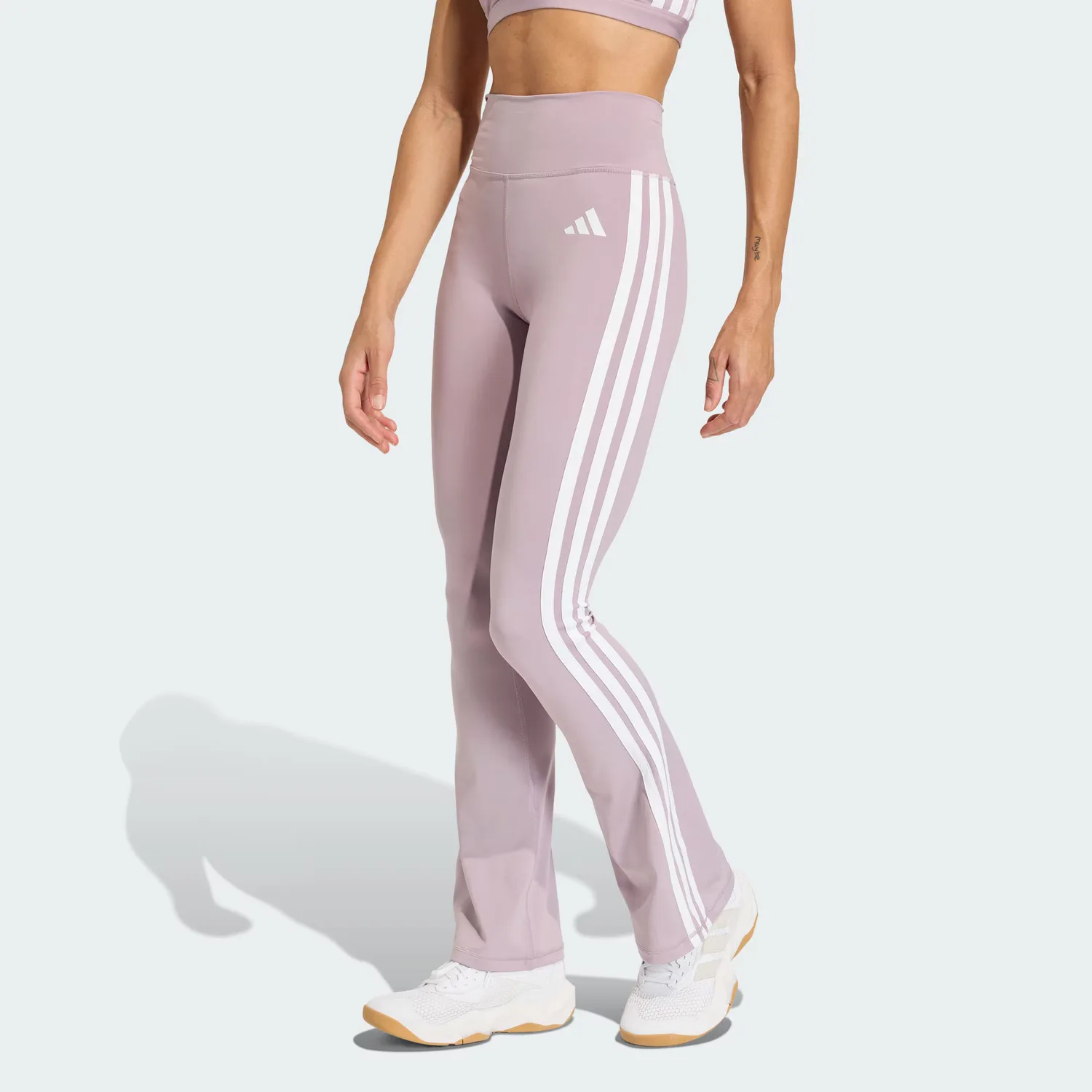 ESSENTIALS Yoga Pants Women's Adidas, soft фиолетовый/белый — фото 3
