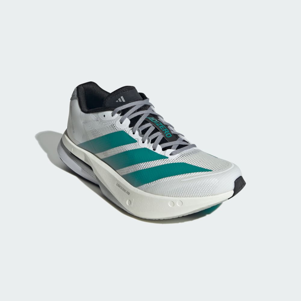 Кроссовки Adidas Adizero Boston 13 Shoes, цвет Cloud White/Pure Teal/Grey — фото 4