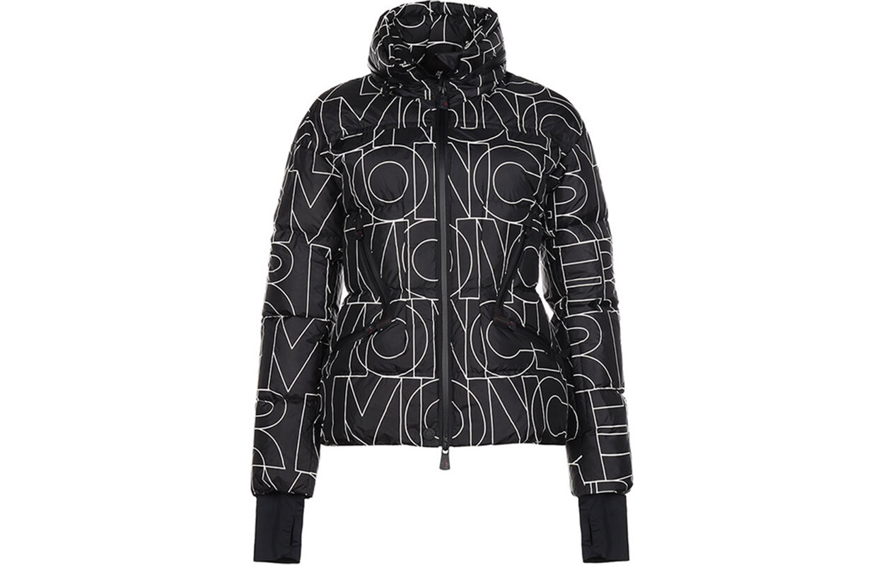 

Пуховик женский черный Moncler