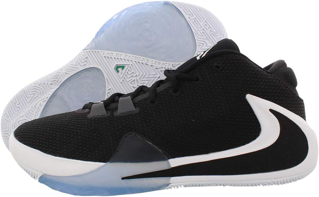 

Баскетбольные кроссовки Nike Mens Zoom Freak 1, Black/Black-White-Lucid Green