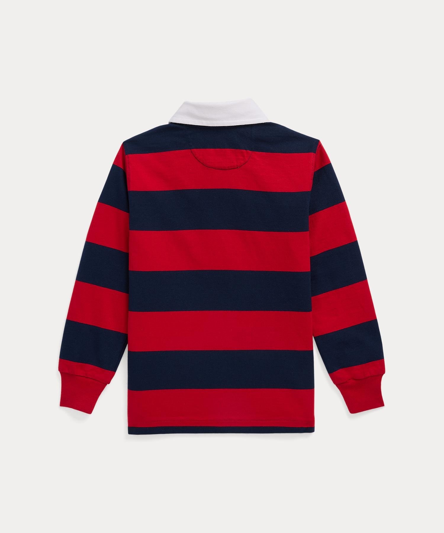 (Для мальчиков 2-7 лет) Знаменитая регбийная футболка Polo Ralph Lauren, 600 Red — фото 2