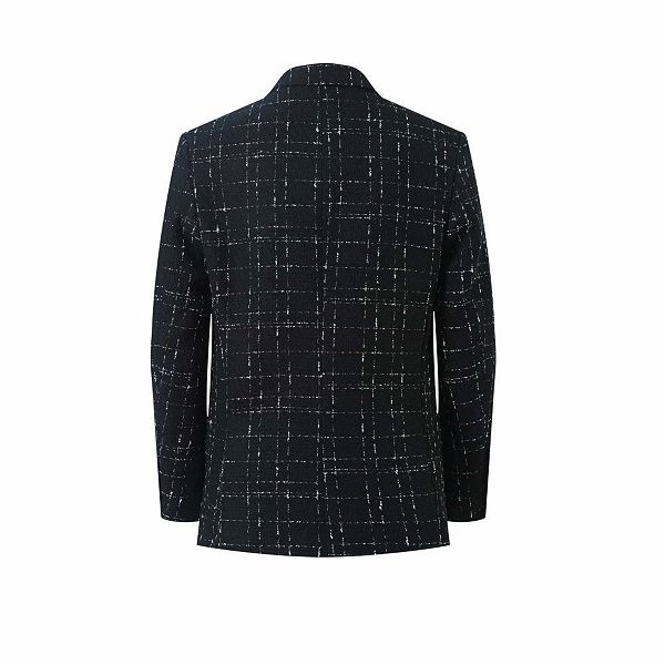 Детский блейзер slim fit в клетку windowpane Elie Balleh, White — фото 2