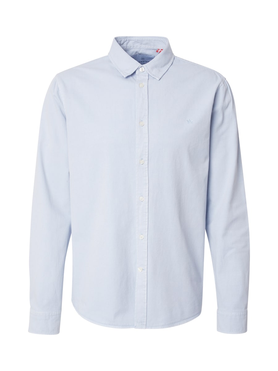 

Рубашка на пуговицах классического кроя Kronstadt Eagle, светло-голубой