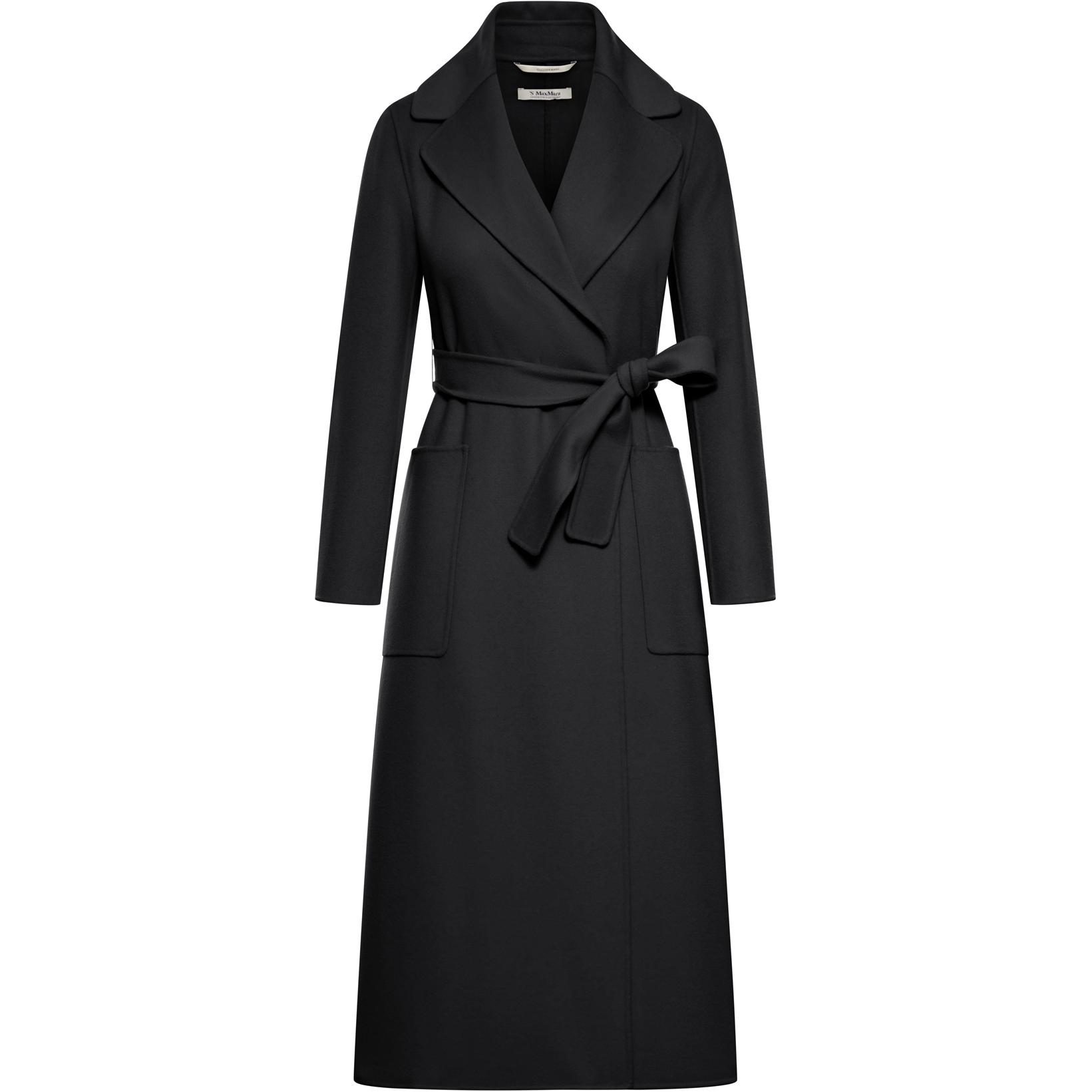 

Пальто с длинными рукавами и поясом 'S MAX MARA, темно-синий