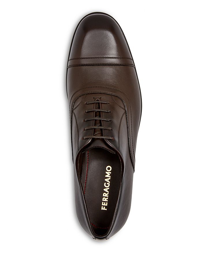 Мужские оксфорды Cortez с кожаным мыском. FERRAGAMO, коричневый — фото 2