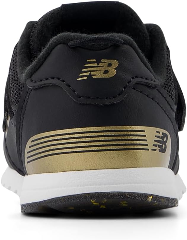 Кроссовки New Balance 574 New-b для маленьких мальчиков на липучке, черный/золотой — фото 4