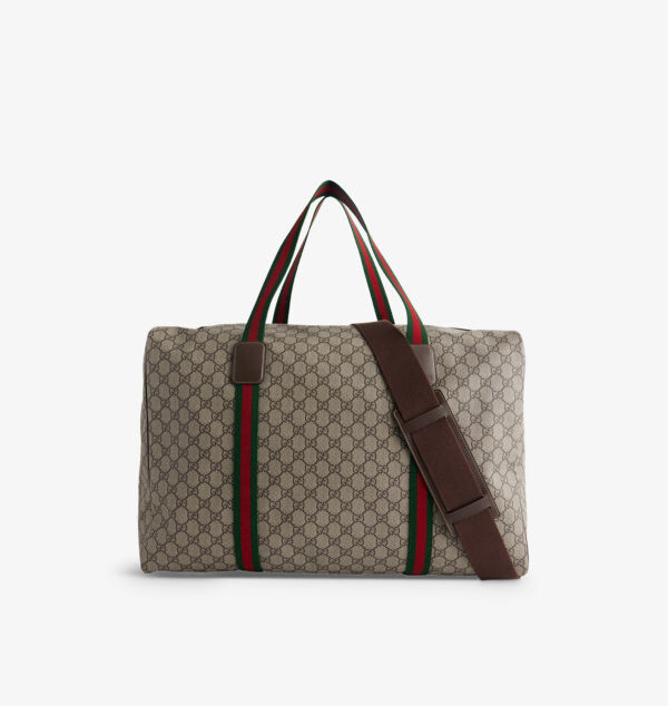 

Gg- большая дорожная сумка из пропитанного холста с монограммой Gucci, мультиколор