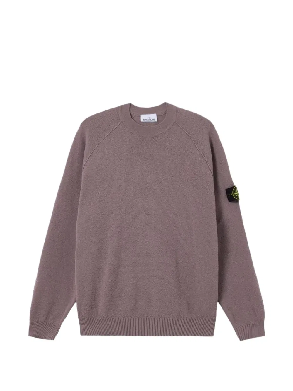 Свитер с фактурной вязкой Stone Island, фиолетовый
