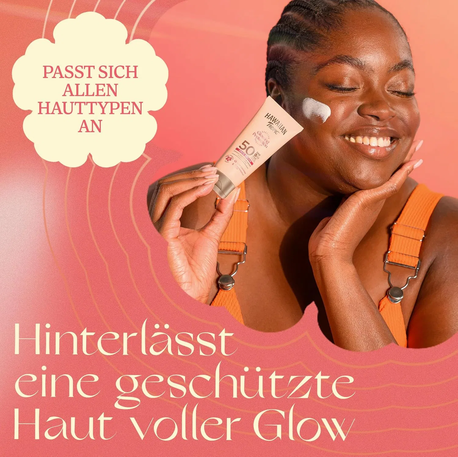 Солнцезащитный лосьон для лица «Glowing Protection» SPF 50 от Hawaiian Tropic (50 мл) Hawaiian Tropic — фото 3