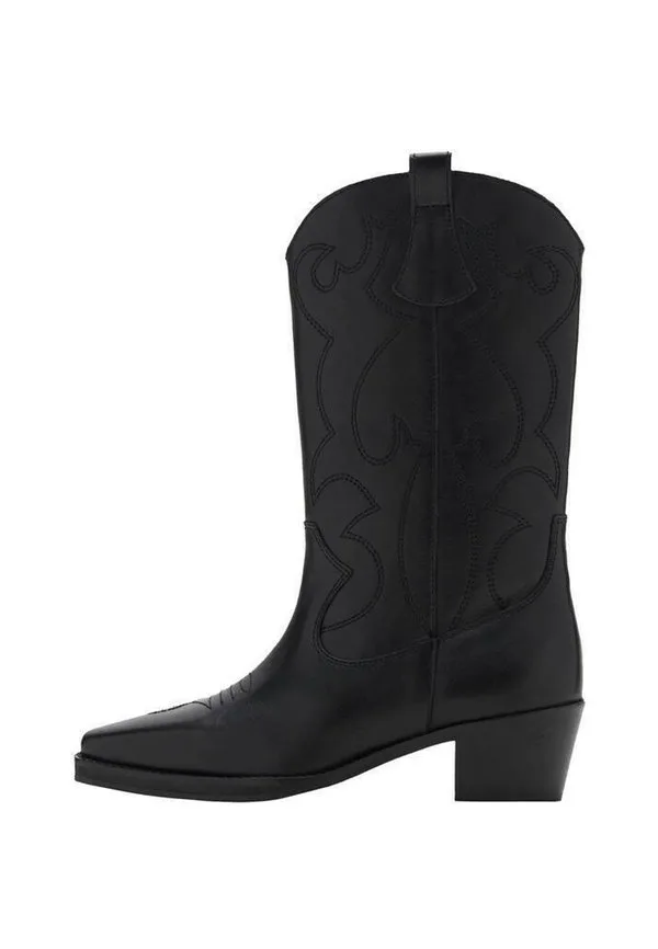 Подростковые ковбойские/байкерские сапоги Mango Kids, Black