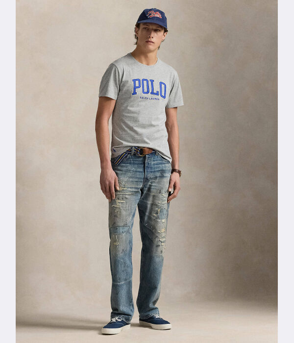 Футболки Custom slim fit Polo Ralph Lauren, серый — фото 3