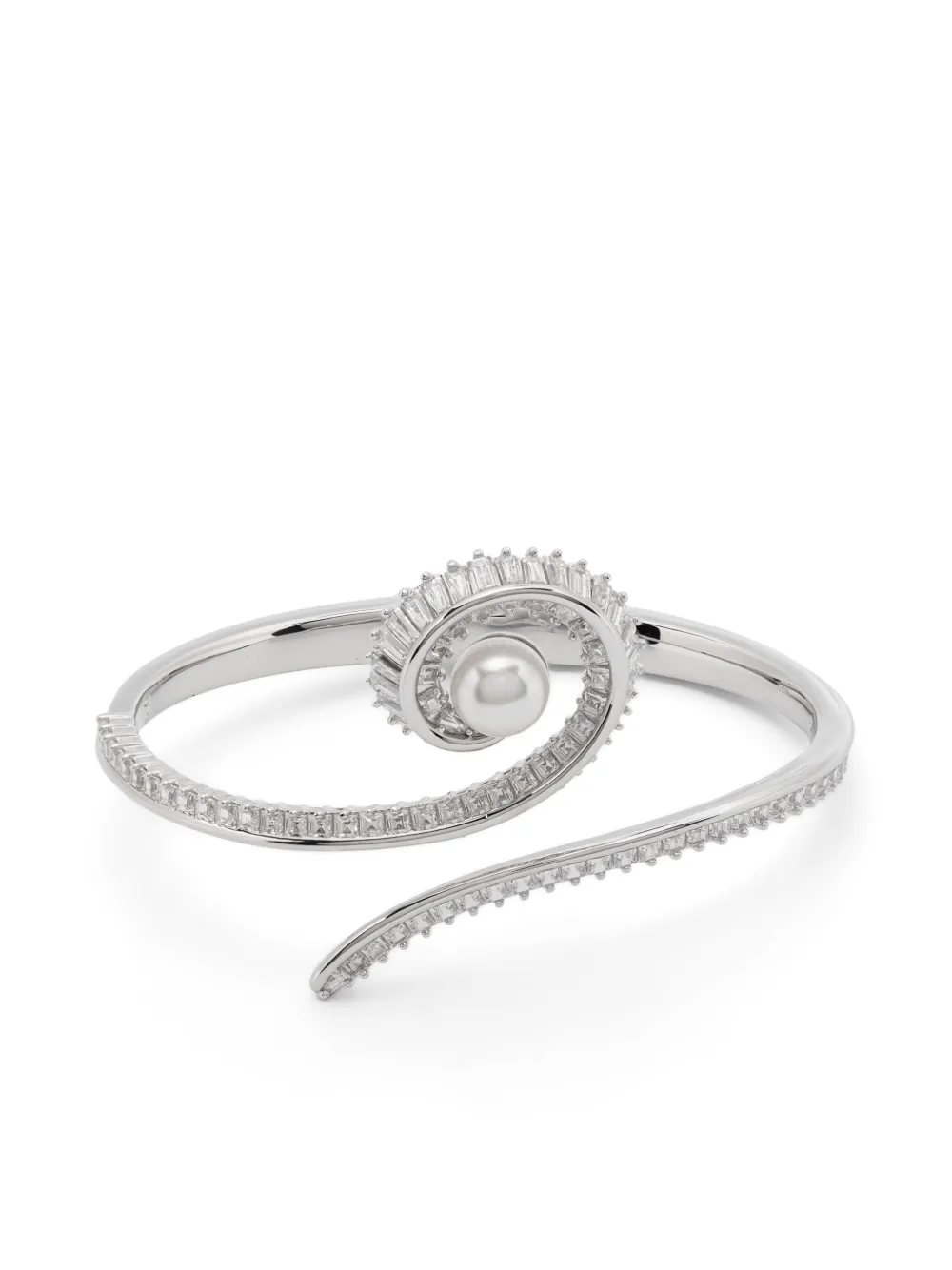 

Браслет с кристаллами Swarovski, серебяный