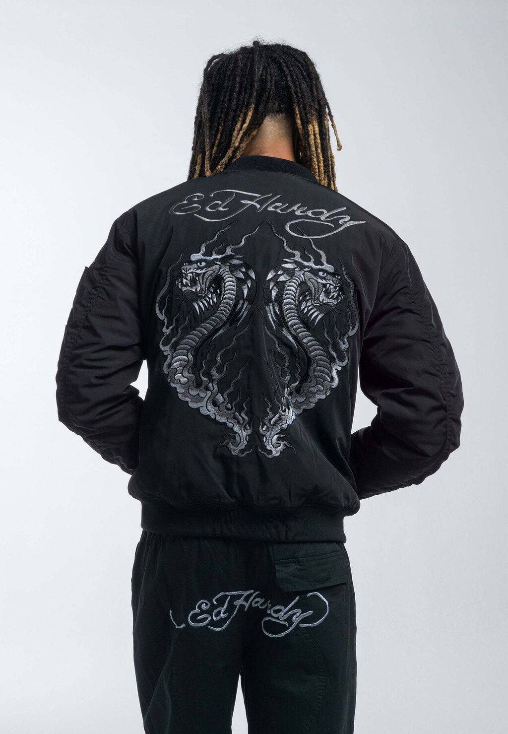 

Куртка-бомбер Tonal Double Ed Hardy, черный