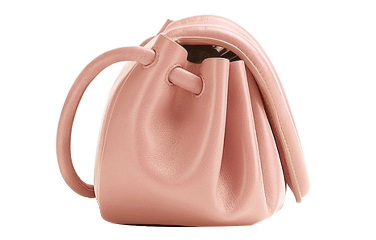 Bottega Veneta Кожаная поясная сумка клатч маленькая женская розовая — фото 3