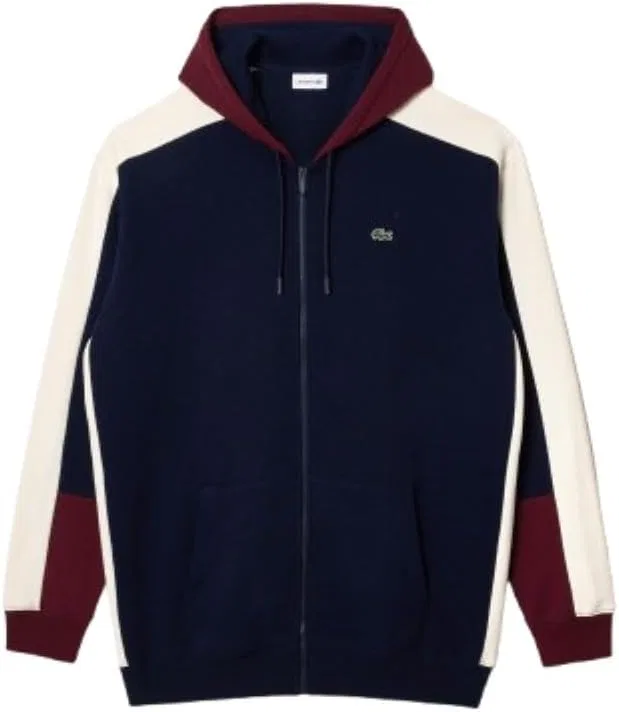 Мужская толстовка Lacoste на молнии, удлиненный крой