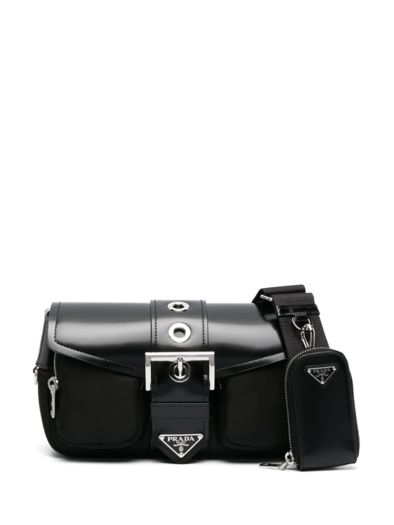 

Prada сумка на плечо Pocket Small, черный