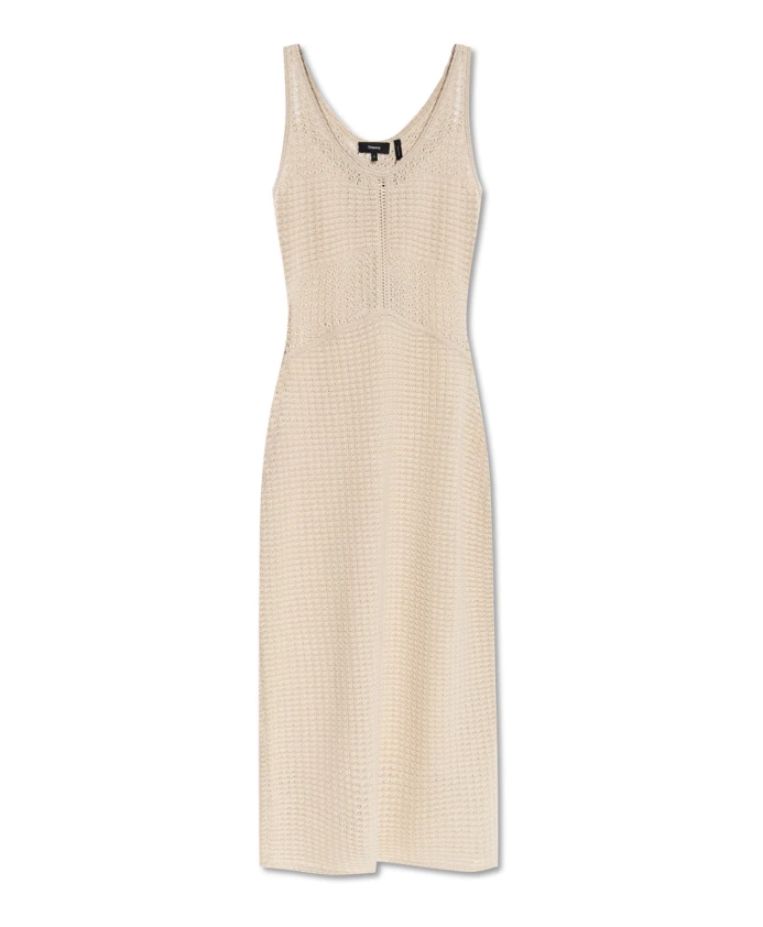 

Платье без бретелей Theory, бежевый