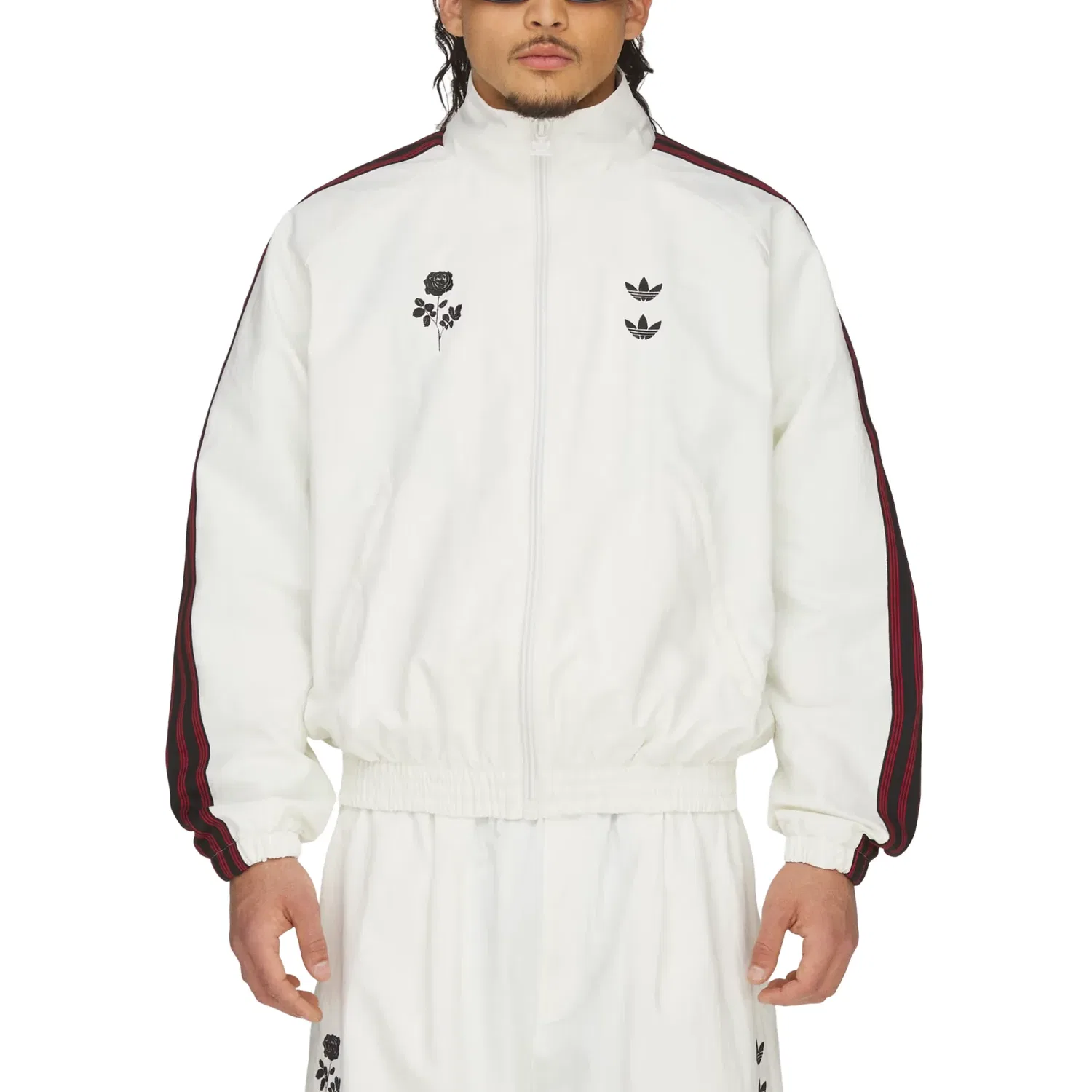 Спортивная куртка Adidas x Chavarria Woven Track Jacket 'Off White' KT2616, белый — фото 4