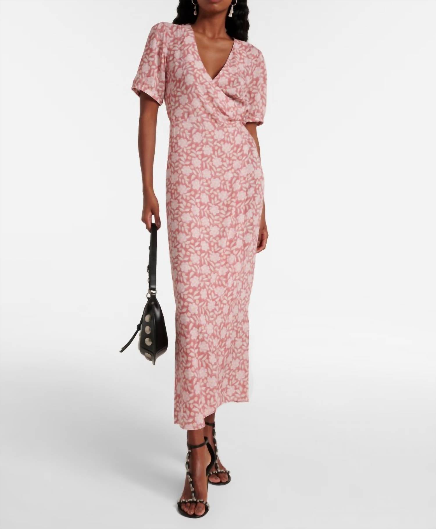 

Платье-кимоно Katrina в цвете гвоздично-розовом Rixo