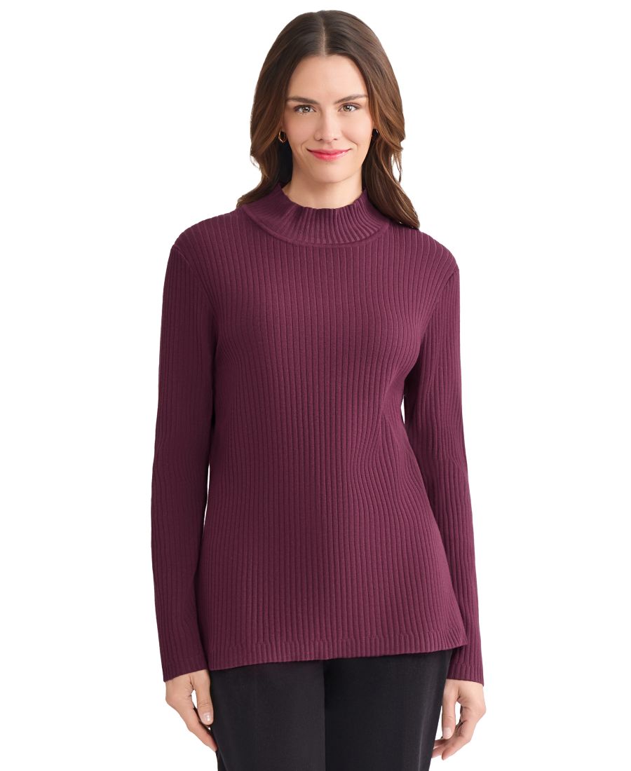 

Свитер с высоким воротником Petite Sutton Jones New York, Wine Plum