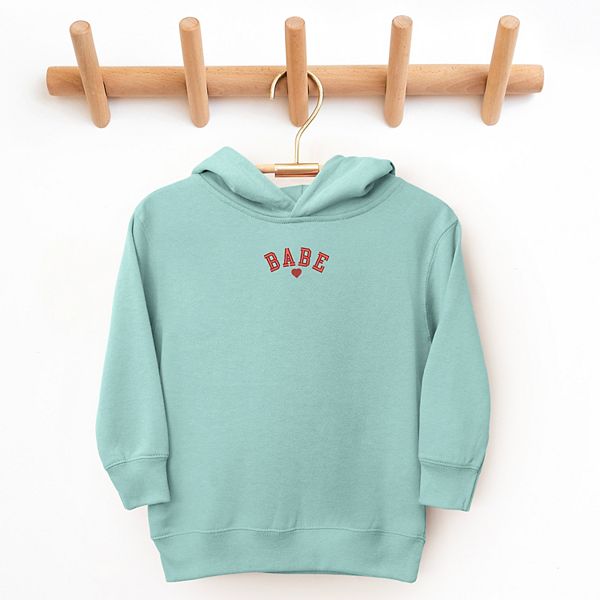 Толстовка с вышивкой Babe Heart для малышей The Juniper Shop, Pink — фото 2