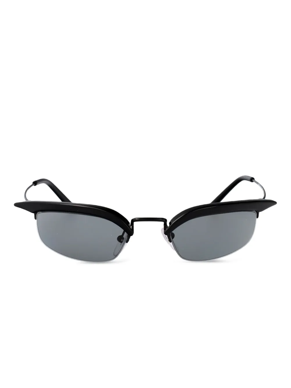 

Солнцезащитные очки в оправе 'кошачий глаз' Prada Eyewear, черный