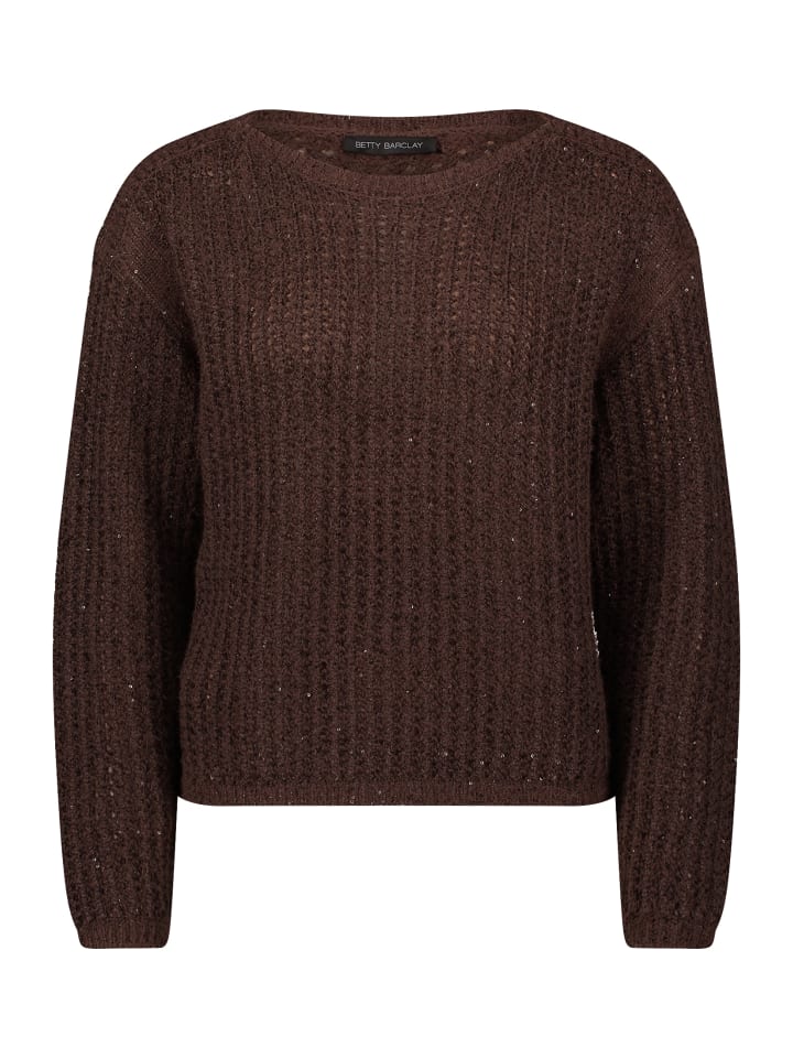 

Свитер толстой вязки с пайетками светло-бордового цвета Betty Barclay