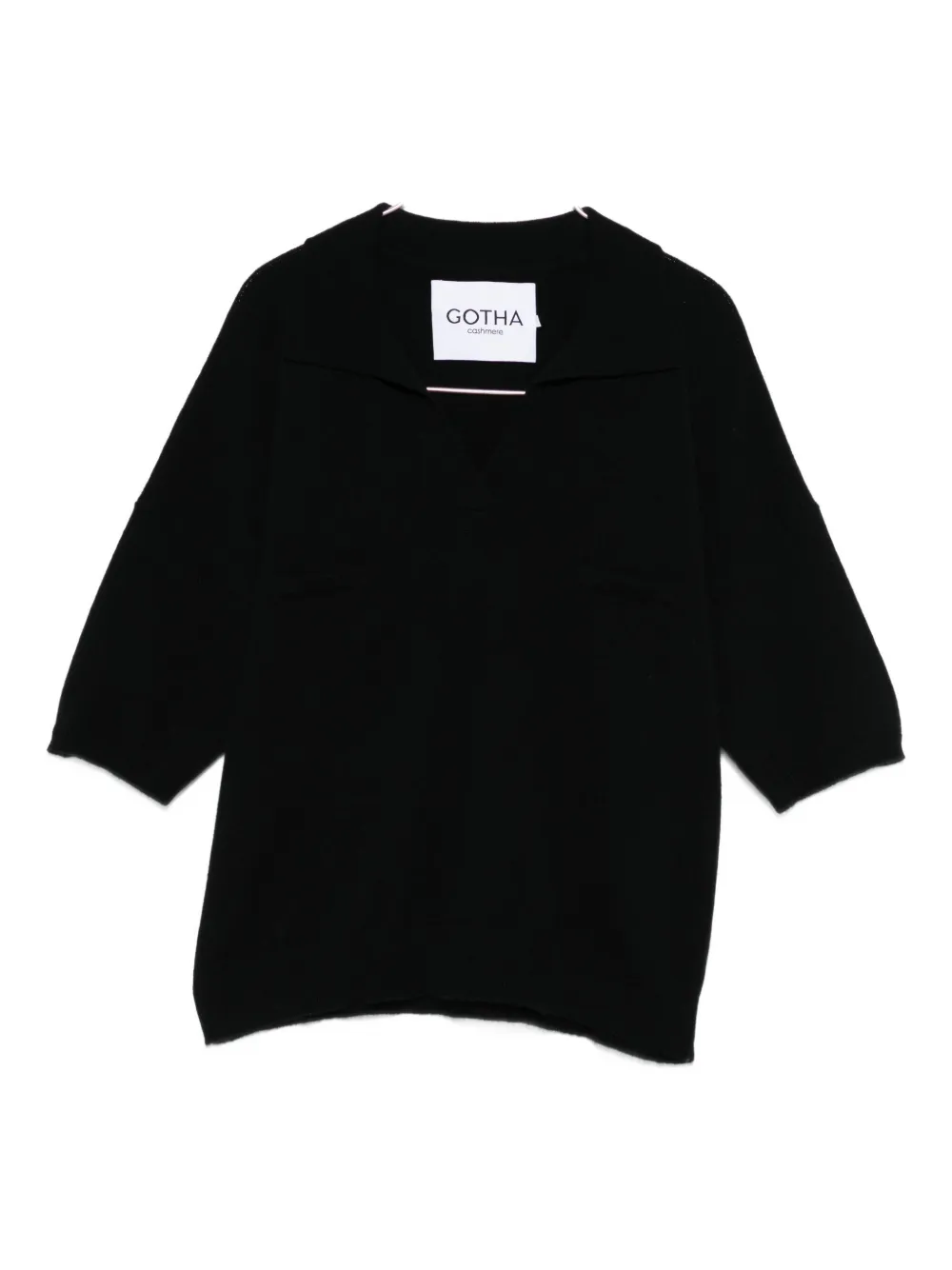 

Футболка с V-образным вырезом Gotha, черный