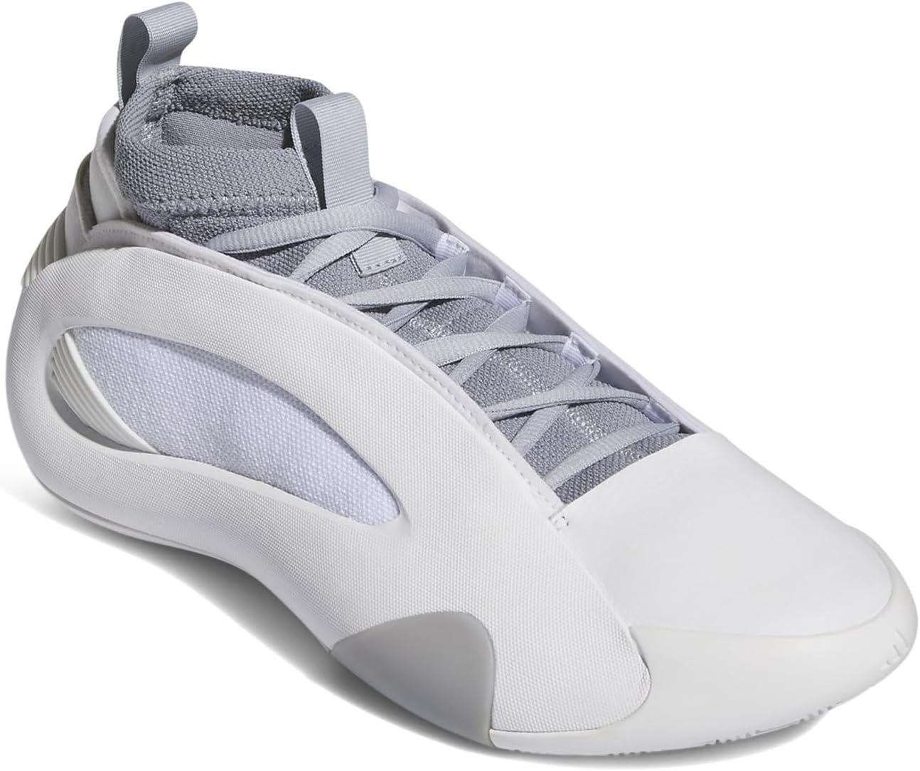 

Кроссовки adidas Harden Volume 8 Basketball Shoes, цвет White/Halo Silver/Black